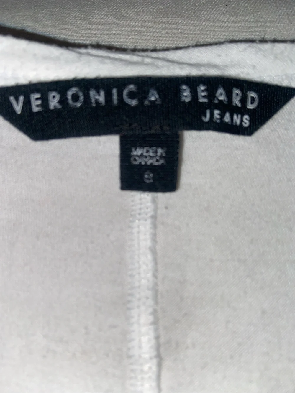 Veronica Beard White V-Neck Short Sleeve Tee